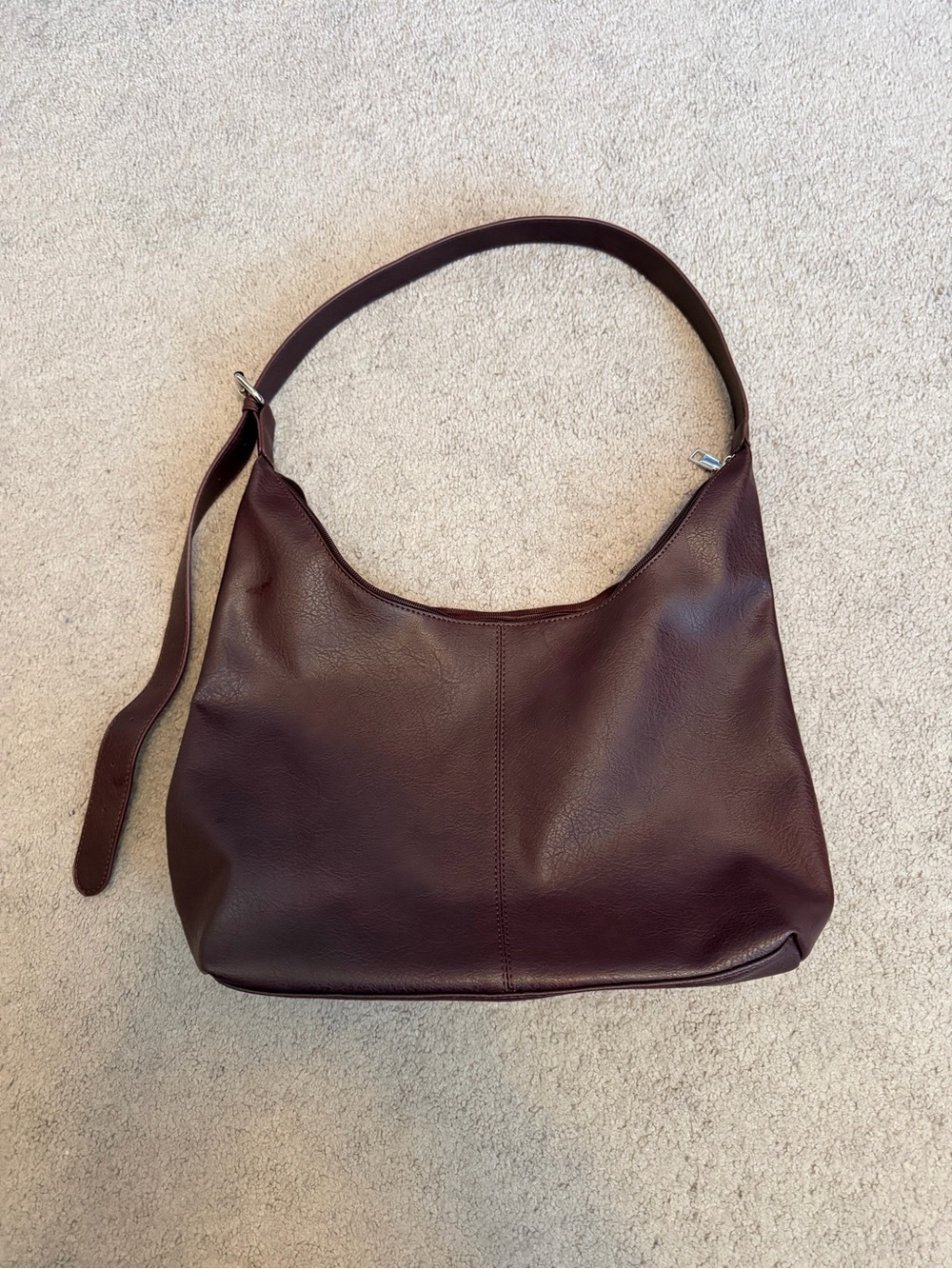 Brown Faux Leather Shoulder Bag - Never Used